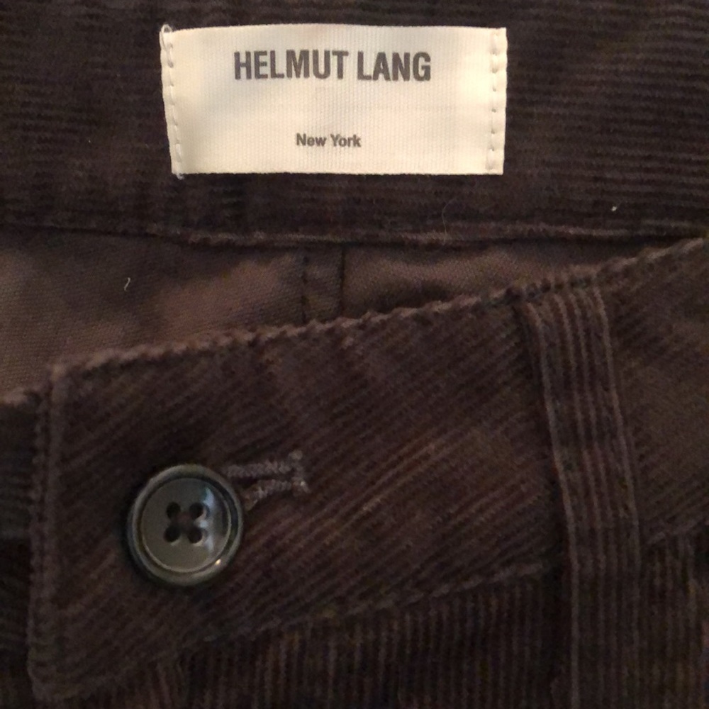 Helmut Lang NY tall straight leg, low waist, 2.5” belt loops, corduroy pants - Picture 5 of 13